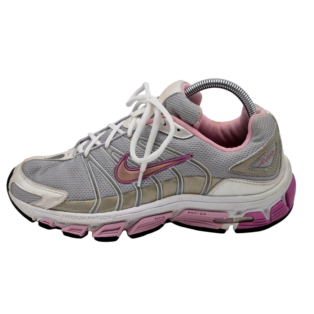 Nike Running Shoes Womens Size 10 Gray Pink Mesh Athletic Sneakers 316065-001